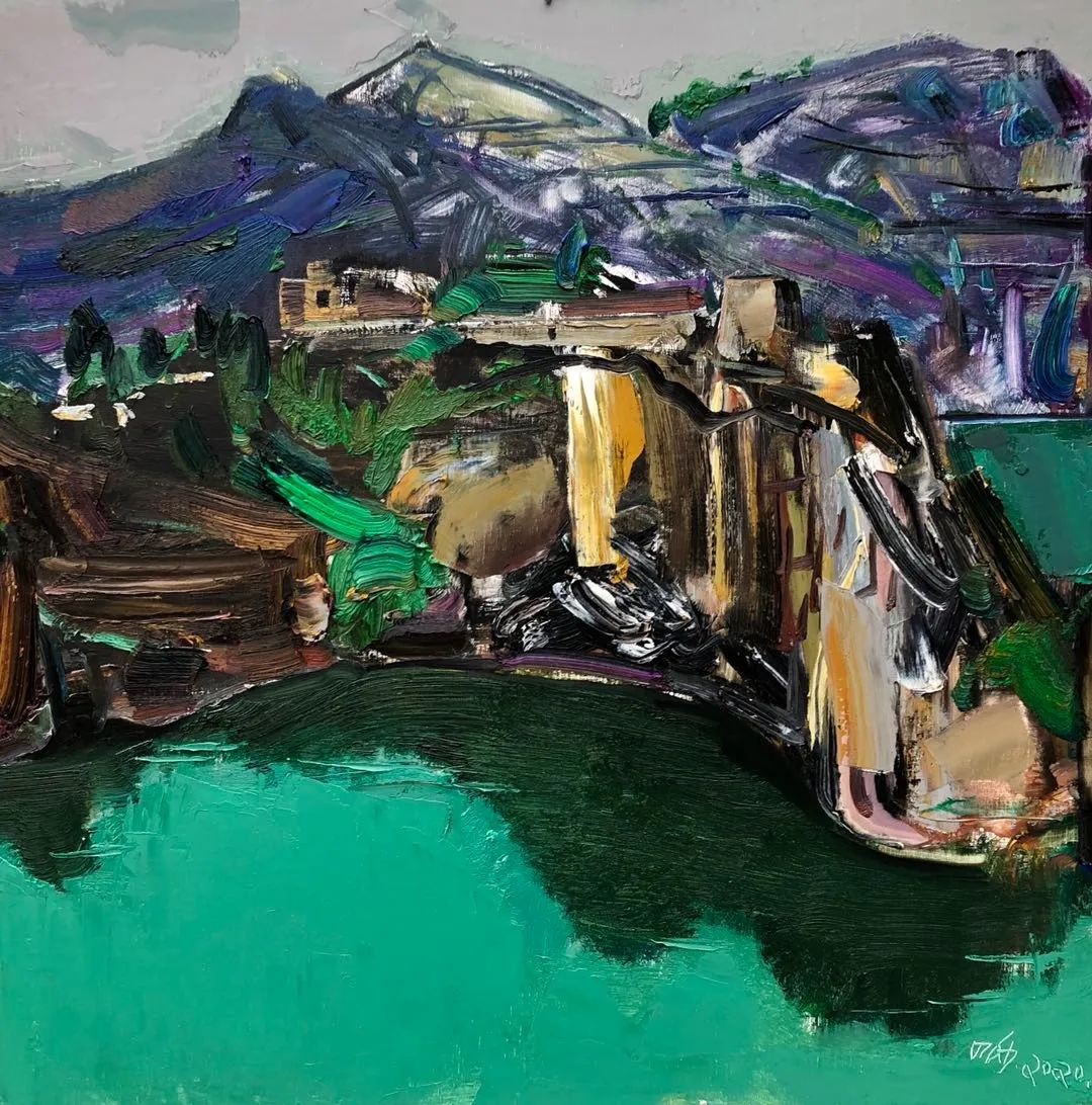 爱上内蒙古天下黄河中国百名油画家主题作品展内蒙古站写生活动作品选