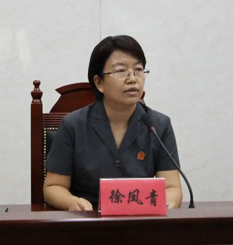 最后,市中院党组成员,徐凤青副院长就如何贯彻落实此次推进会进行了