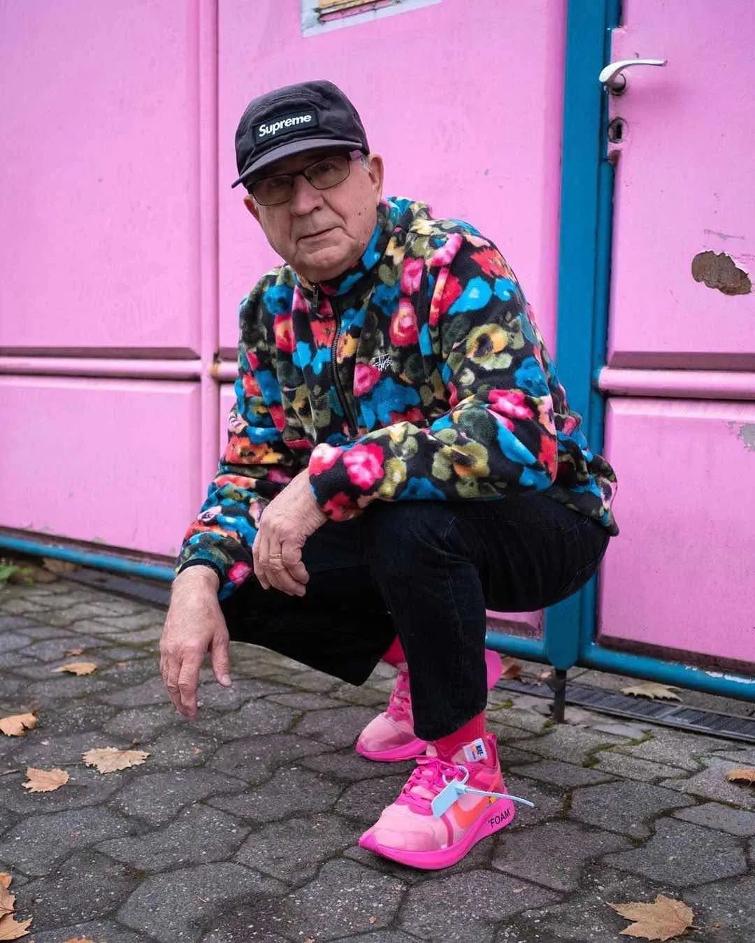 74岁最潮爷爷爆红100万人追更这世上没什么事太晚