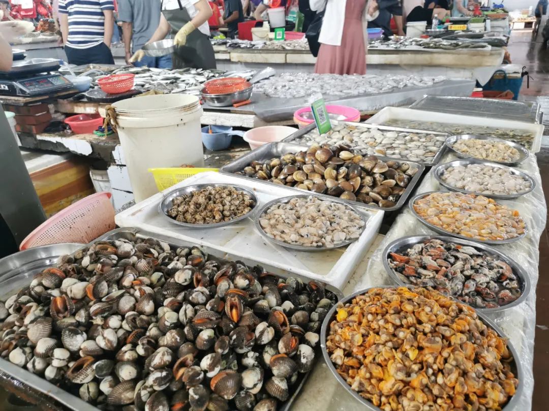 开海后一周的防城港每公斤花虾180元花蟹70元皮皮虾70元