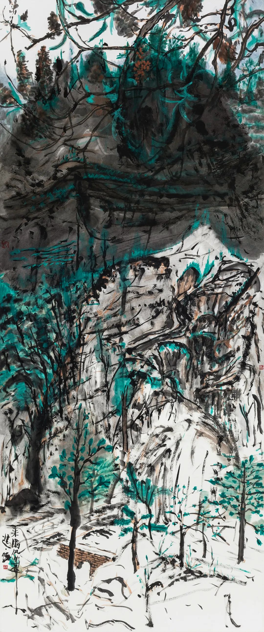 刘进安作品  米脂风景一件作品涉及的因素极为广泛,把技法和性格因素