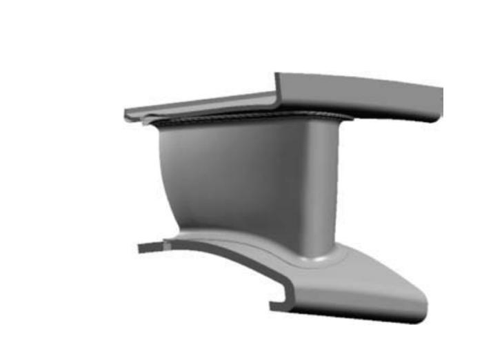 图5,陶瓷基复合材料(cmc)低压涡轮导向器叶片新一代三维气动设计低压