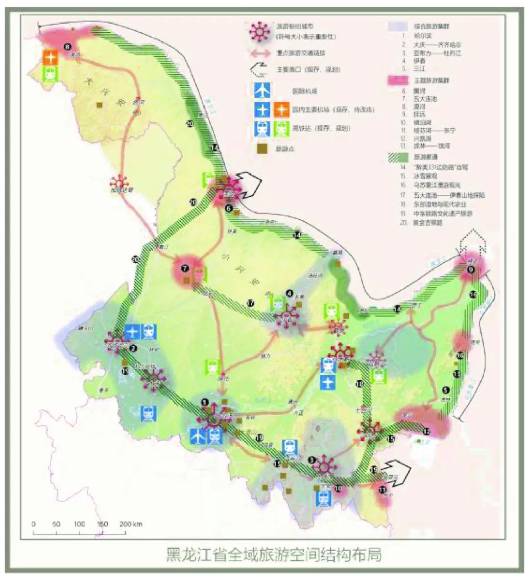 黑龙江旅游资源分布图图片