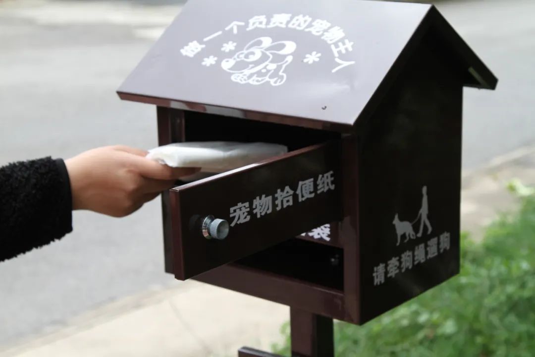 丽江宠物拾便箱烟蒂收集器正式亮相