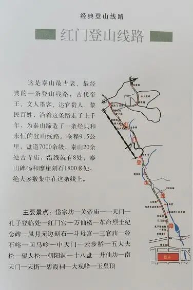 泰山红门地图图片