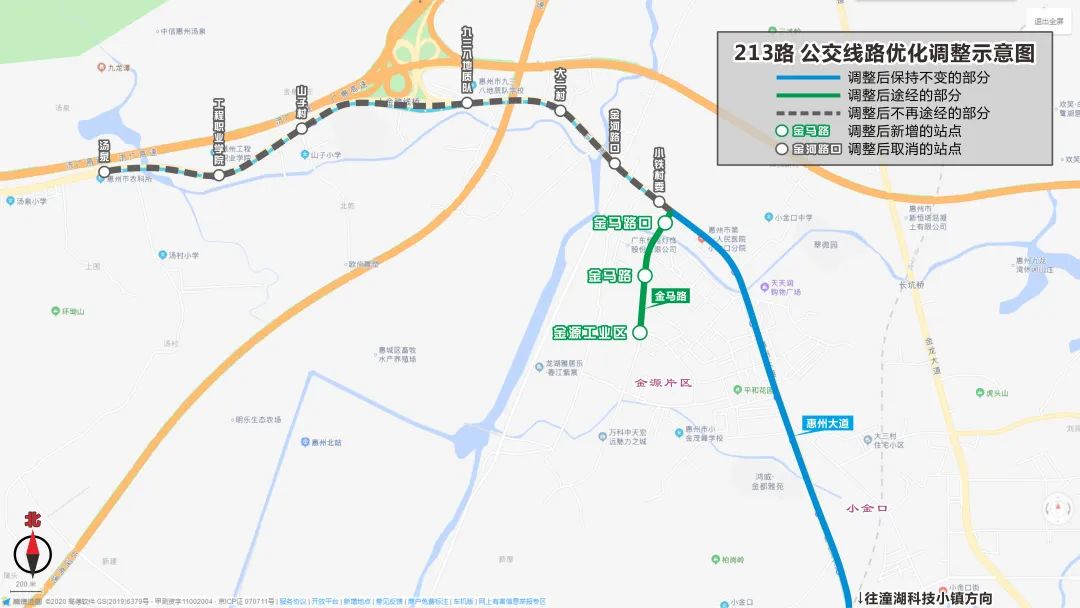 惠州212路公交车路线图图片