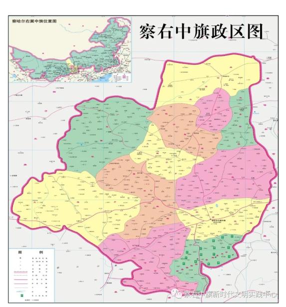 察右中旗黄羊城镇地图图片
