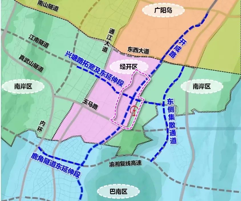 期待重庆东站铁路综合交通枢纽将建三条主干道