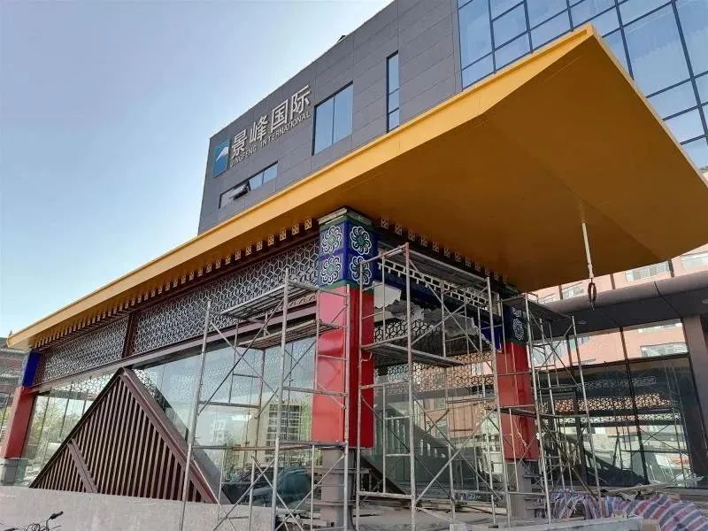 古色古香太原大南门地铁站出入口真漂亮