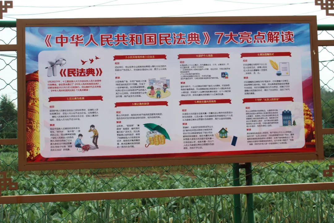 法治宣传栏,中国历代法治文化名人等元素组成,充分展示了民法典中与老