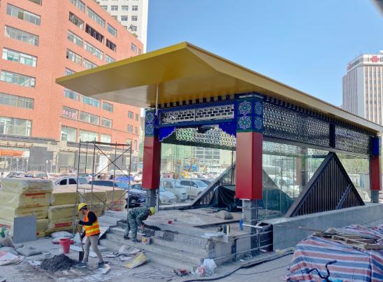 太惊艳太原地铁2号线大南门站出入口抢先看