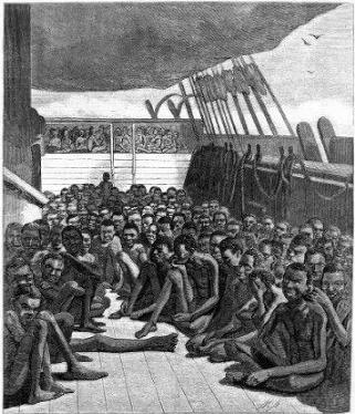 其中三角贸易是奴隶贸易的重要部分,在十七至十八世纪达到鼎盛时期