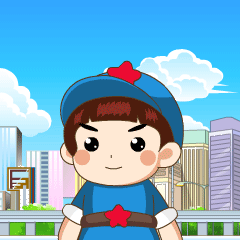 文明城市遵义人萌小兵拍了拍你