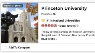 U.S.News最新美国大学排名：普林斯顿蝉联总榜第一，MIT领跑计算机，弗罗里达成新贵