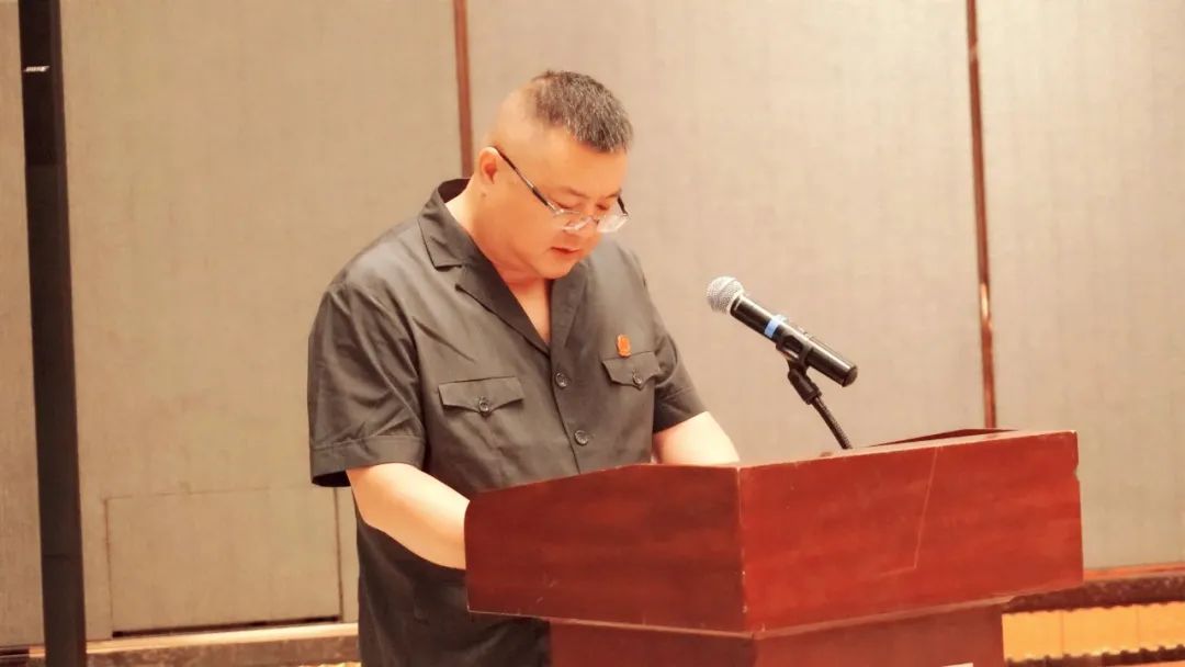 固安法院党组书记,院长马运涛作会议交流发言
