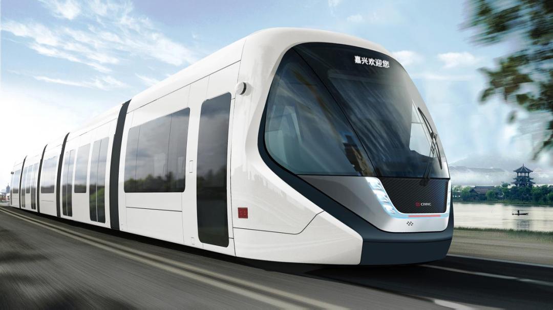 车头功能结构的基本要求,结合多个维度的视觉元素,嘉兴有轨电车最终