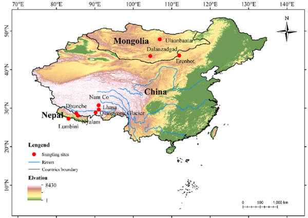 兰州大学研究团队青藏高原与蒙古高原的空气细菌群落:变化及其潜在