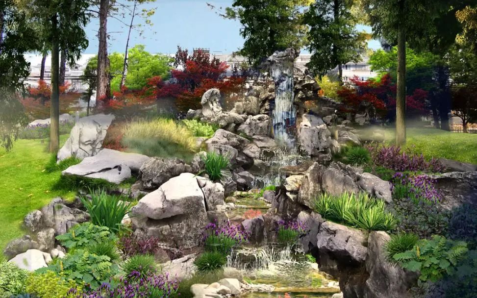 松江区新桥公园改造开始完工效果图抢先瞅