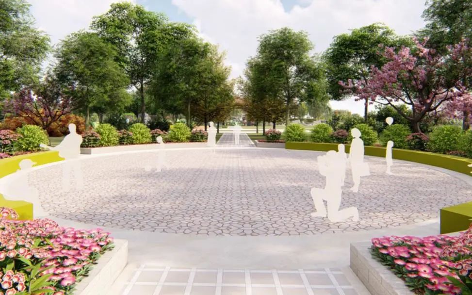 松江区新桥公园改造开始完工效果图抢先瞅