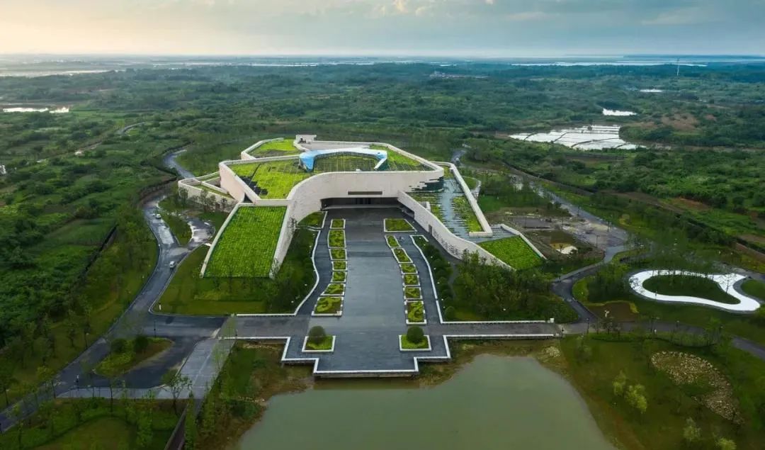 航拍南昌漢代海昏侯國遺址公園