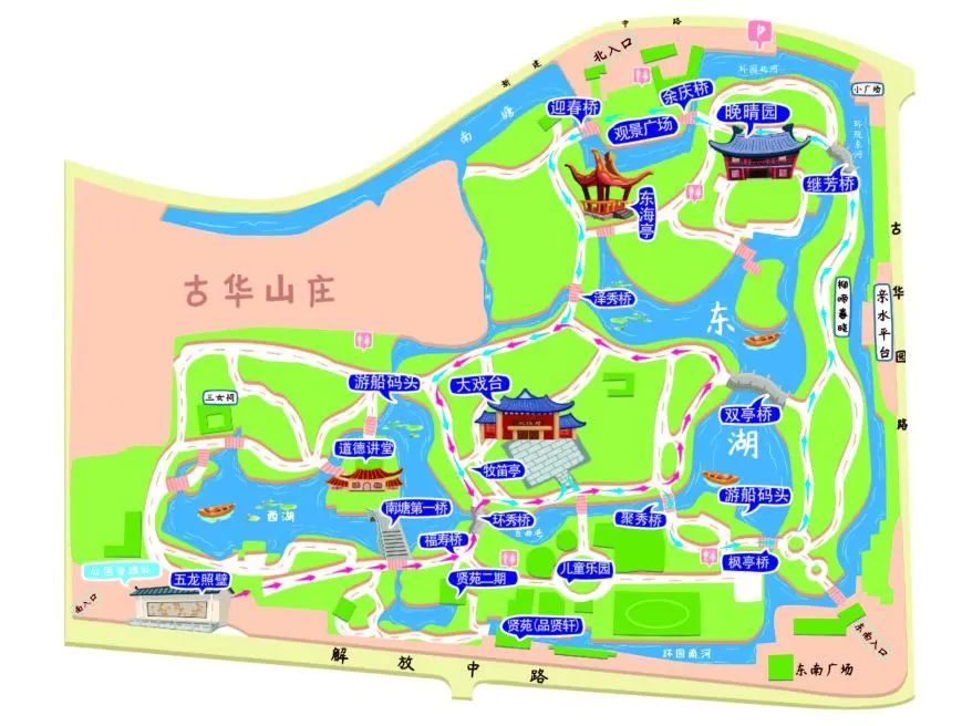 古华公园的地图图片