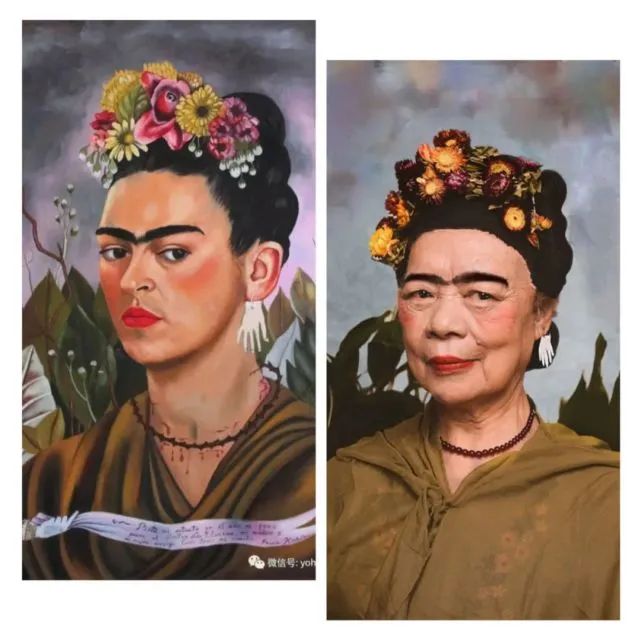 老人cosplay世界名画这组照片火了