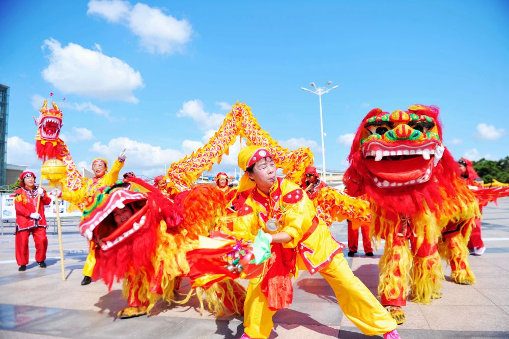 耍狮子图片大全大图图片