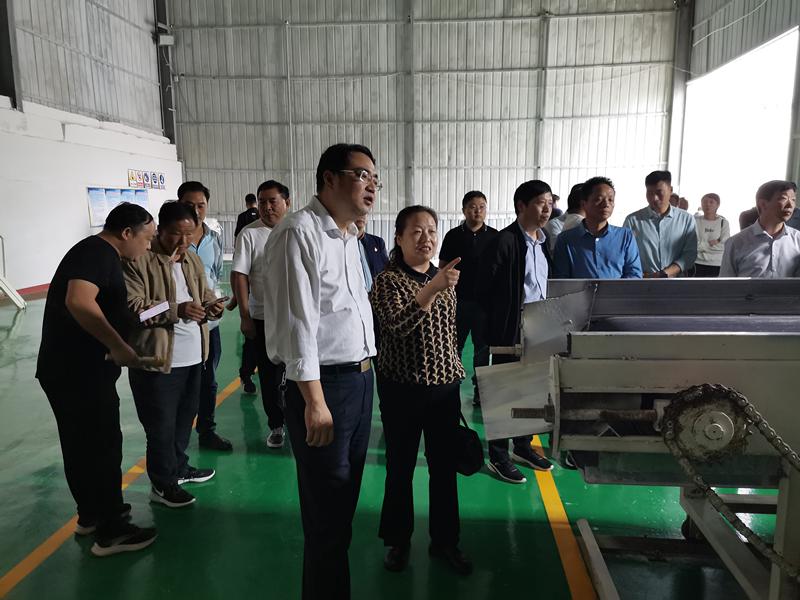 宋兴哲一行先后对板山坪镇精创石业,裕丰钙业,百