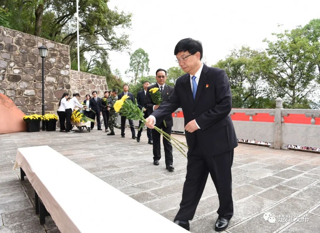 杨斌 迟中华等州党政军领导参加