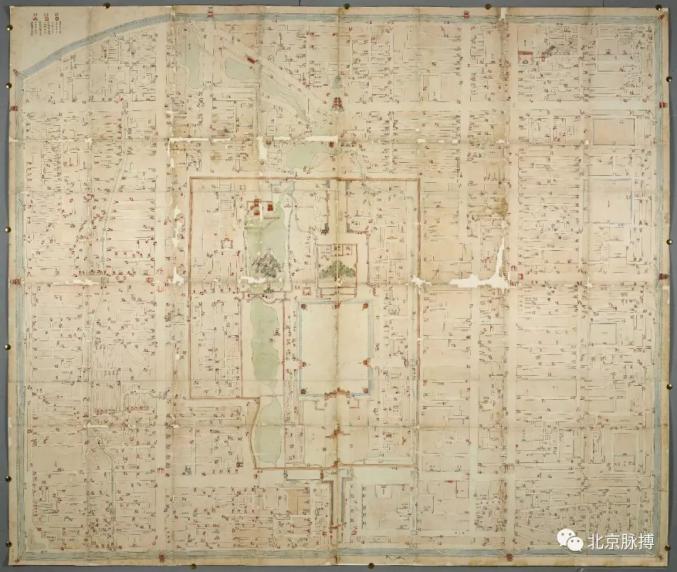 《精绘北京图》藏于大英图书馆,图题"精绘北京图"
