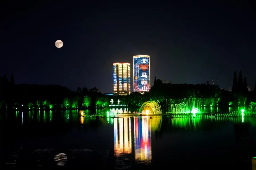 马鞍山夜景图片