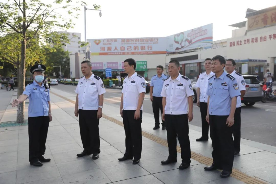 林伟雄一行先后来到粤赣高速热水服务区,源城公安分局东埔派出所,坚基