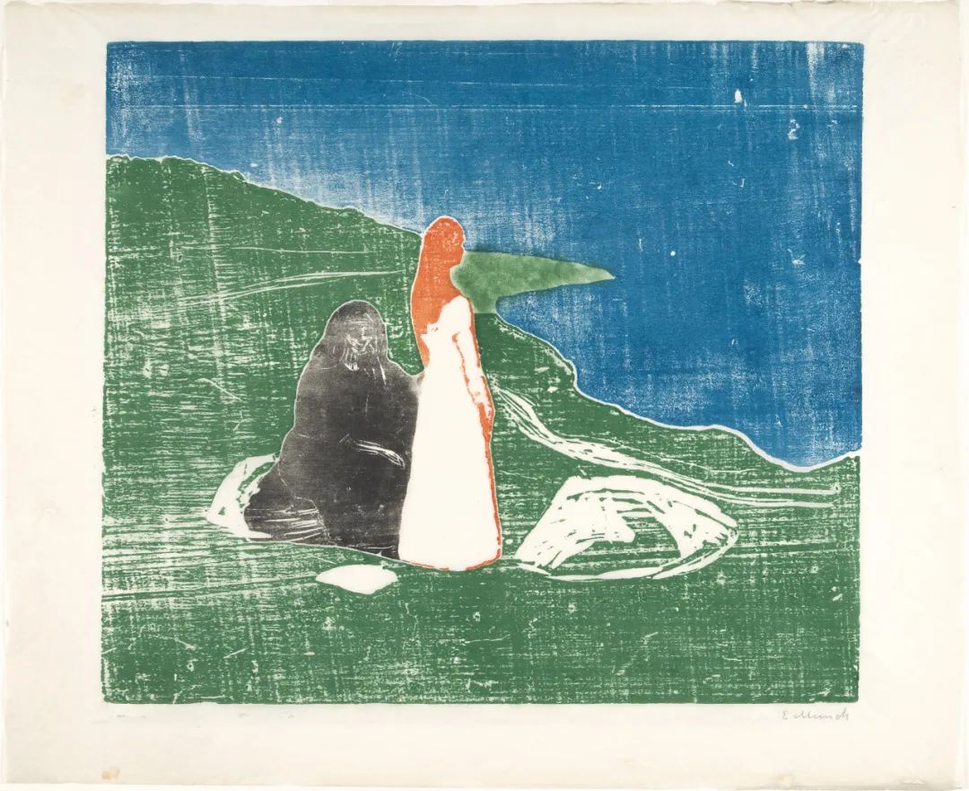 1898,蒙克亲自印制,图片由上海久事美术馆惠允爱德华·蒙克(1863-1944