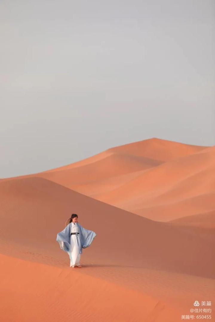 来九棵树沙漠秒变古风小仙女