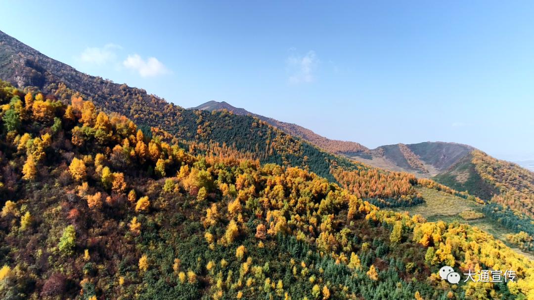大通朔北乡道人沟秋景美如画