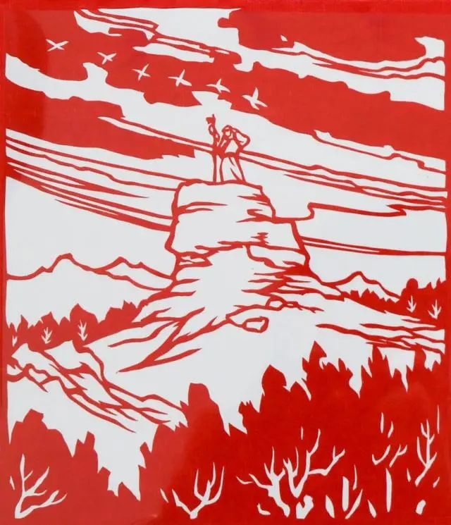 苏武牧羊剪纸连环画