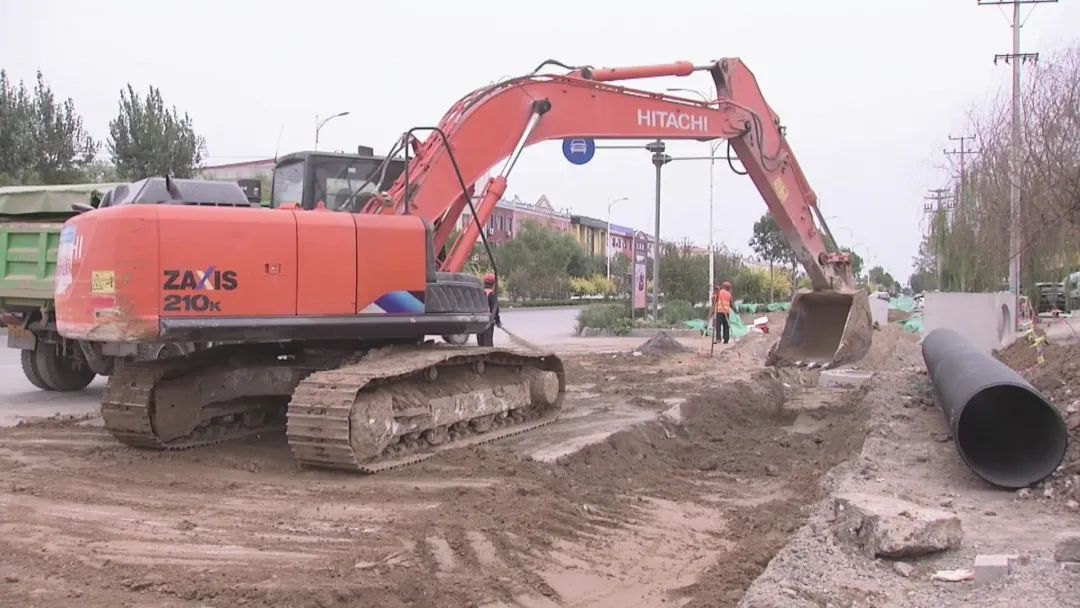 孟村北环路雨污分流改造工程建设继续推进