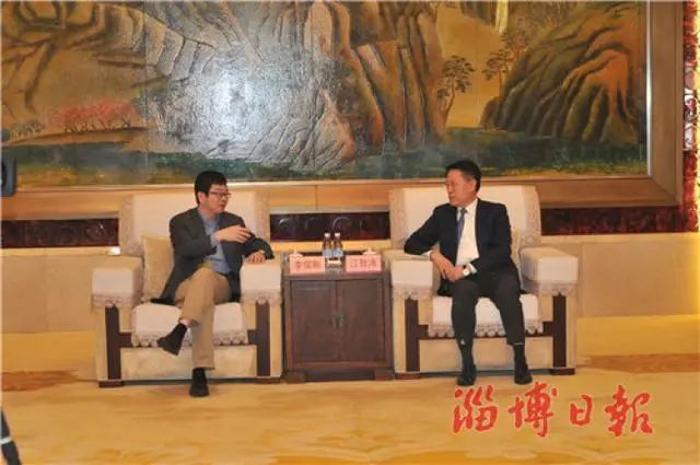 淄博市委书记江敦涛分别会济南大学见上海科技大学和青岛科技大学客人