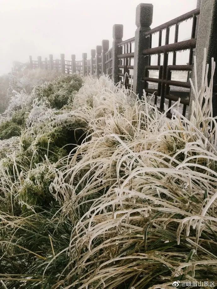 大坪霁雪与金顶祥光,象池月夜,九老仙府等一起被称为传统的峨眉十景