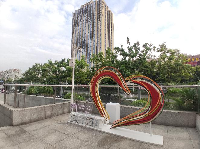 各有特色蓬江新增三处城市打卡造型