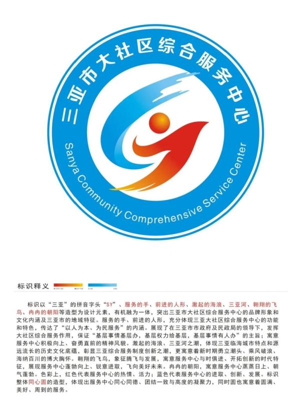 三亚市大社区综合服务中心logo征集活动获奖作品公示啦有你心水的吗
