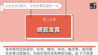 一图读懂丨婴儿发育之感官发育