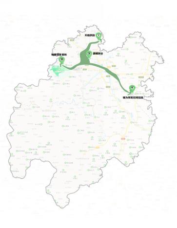 線路四:夾江縣馬村鄉→大千紙故里→夾江年畫基地→五通橋根石人家