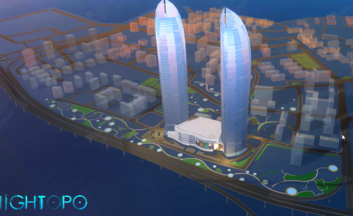 “新基建”潮起，可视化拉开智慧城市新篇章 | 厦门双子塔
