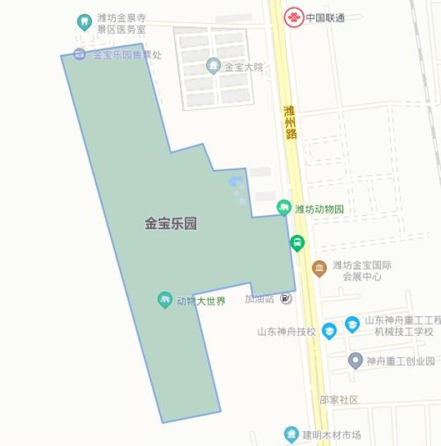 潍坊金宝乐园地图图片