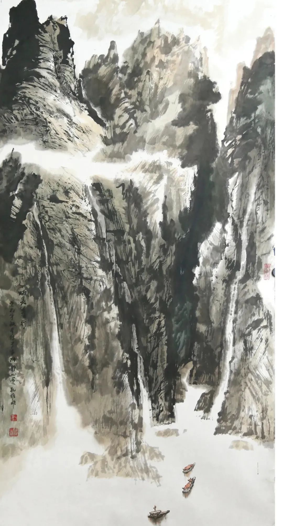 "黄河三峡"——孔维雄山水画作品展在兰举行_澎湃号