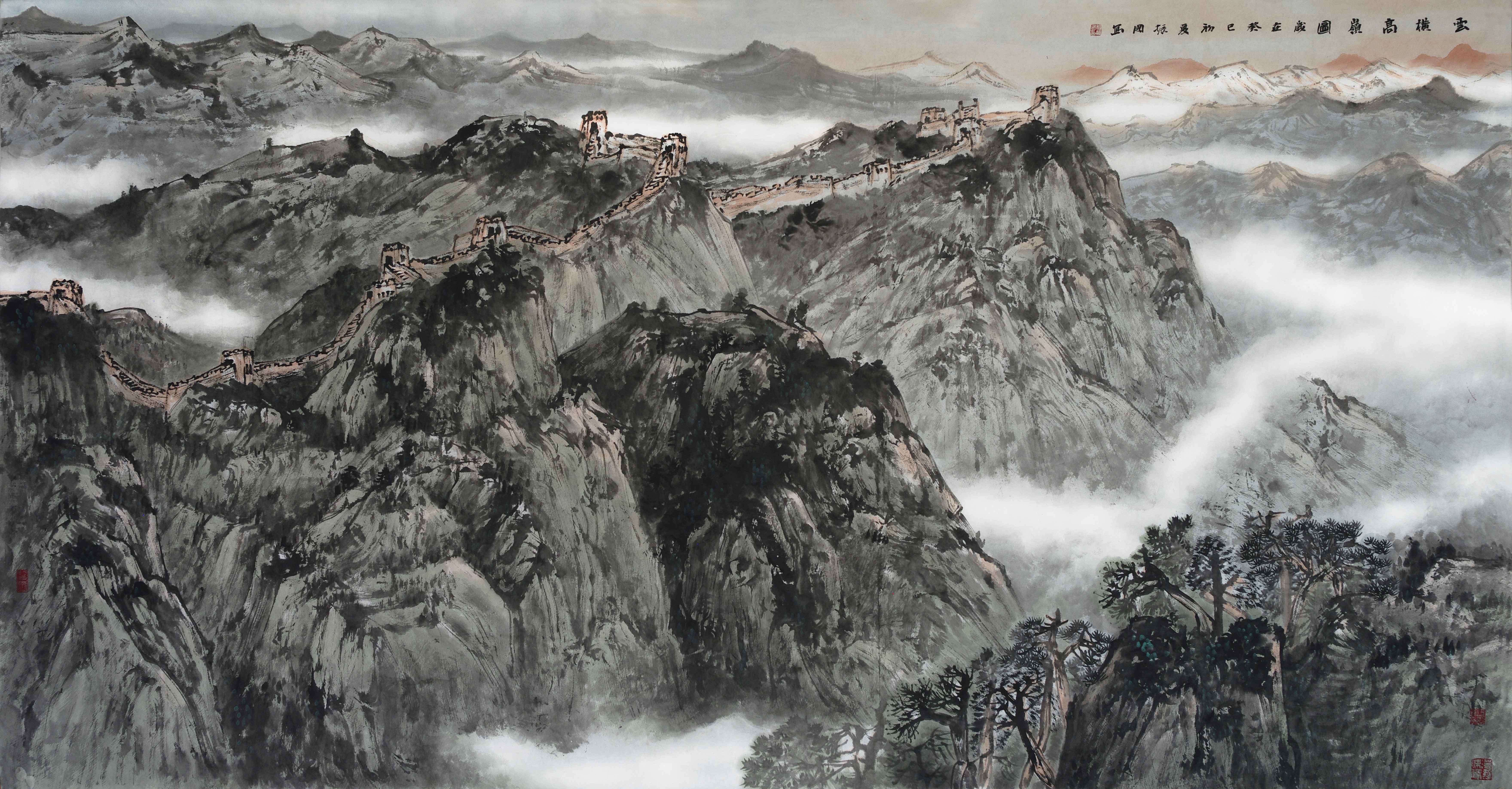 程振国笔下壮美的山水画卷是一张张文化鲜明的外交名片