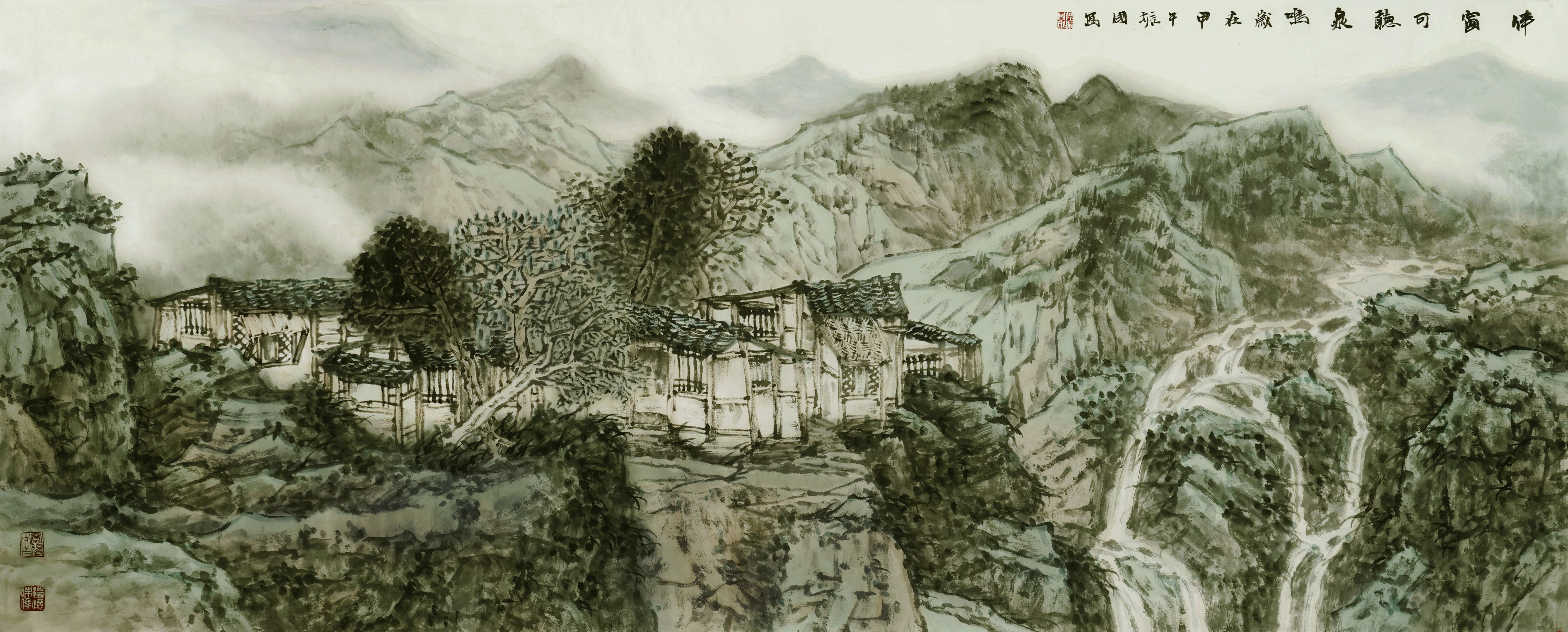 程振国笔下壮美的山水画卷是一张张文化鲜明的外交名片