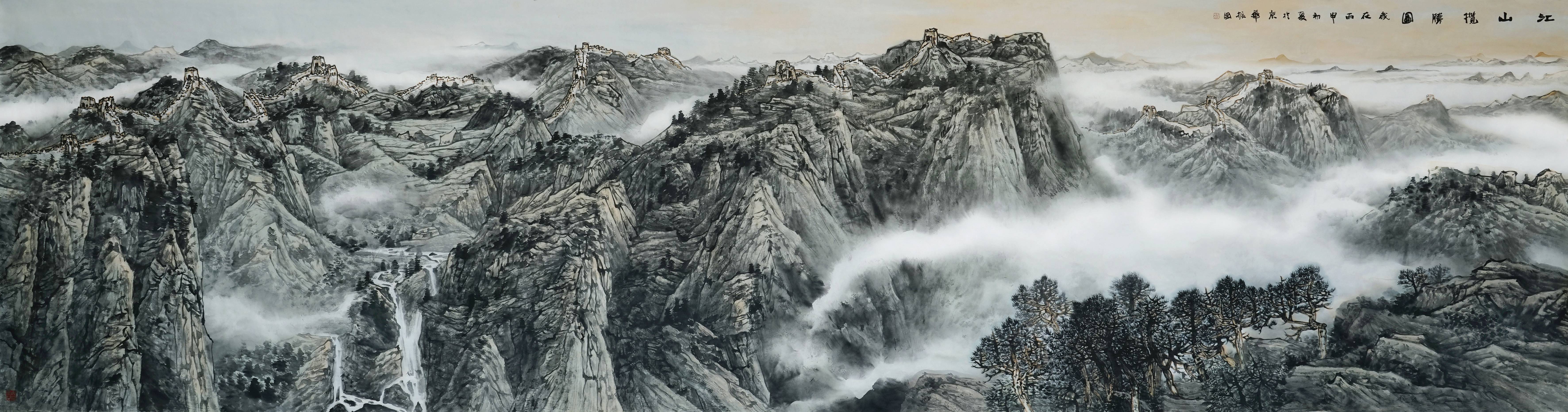 程振国笔下壮美的山水画卷,是一张张文化鲜明的外交名片