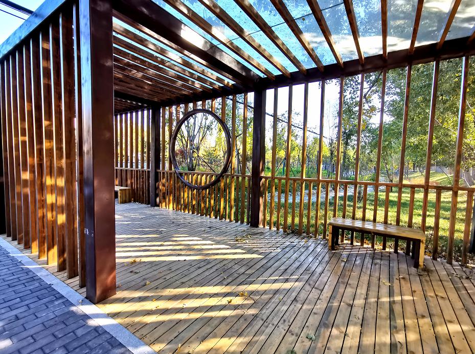 美了美了荒地变公园海淀又添一处河边的休闲空间